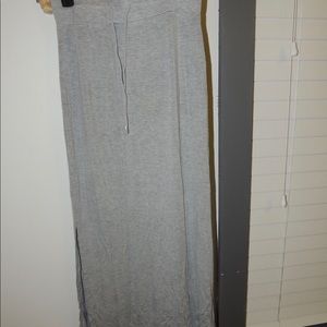 Gray maxi skirt